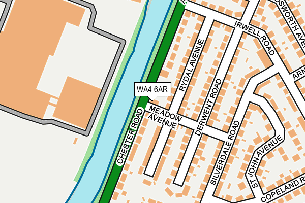 WA4 6AR map - OS OpenMap – Local (Ordnance Survey)