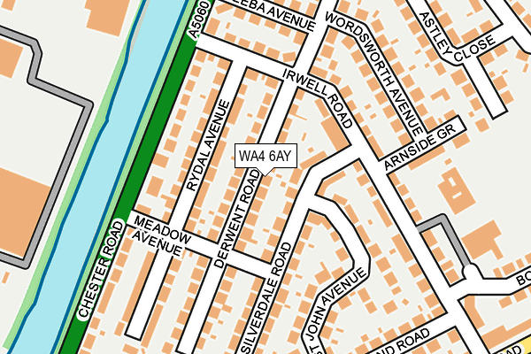 WA4 6AY map - OS OpenMap – Local (Ordnance Survey)