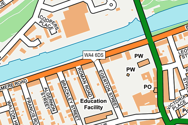 WA4 6DS map - OS OpenMap – Local (Ordnance Survey)