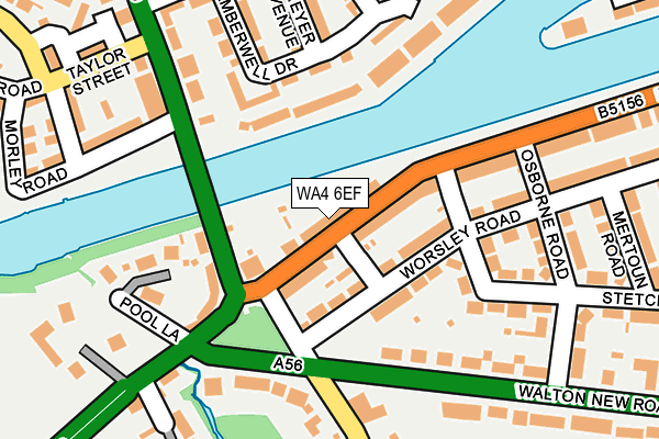 WA4 6EF map - OS OpenMap – Local (Ordnance Survey)