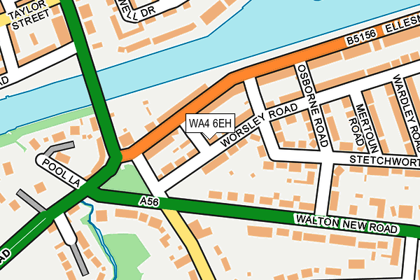 WA4 6EH map - OS OpenMap – Local (Ordnance Survey)