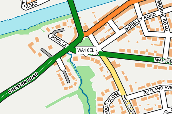 WA4 6EL map - OS OpenMap – Local (Ordnance Survey)