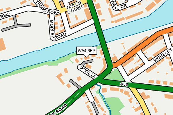 WA4 6EP map - OS OpenMap – Local (Ordnance Survey)