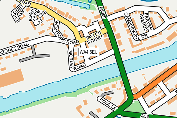 WA4 6EU map - OS OpenMap – Local (Ordnance Survey)