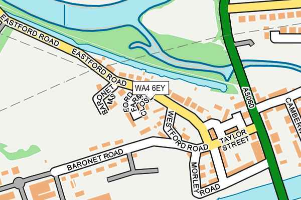 WA4 6EY map - OS OpenMap – Local (Ordnance Survey)