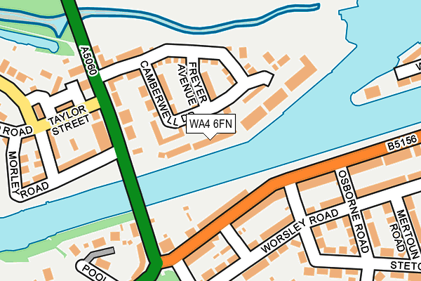 WA4 6FN map - OS OpenMap – Local (Ordnance Survey)