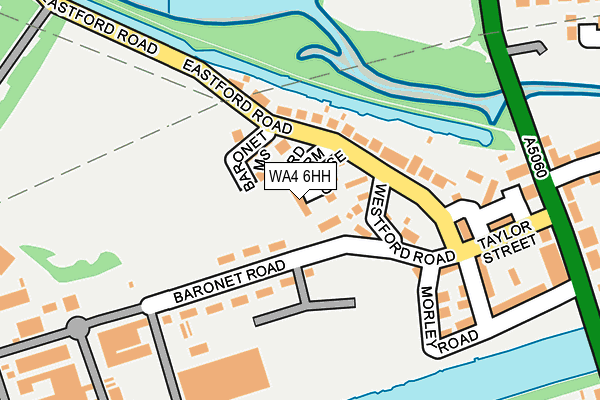 WA4 6HH map - OS OpenMap – Local (Ordnance Survey)