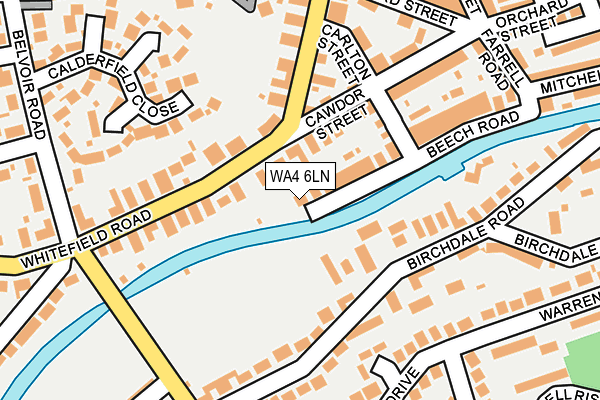 WA4 6LN map - OS OpenMap – Local (Ordnance Survey)