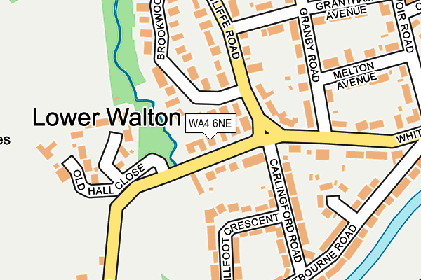 WA4 6NE map - OS OpenMap – Local (Ordnance Survey)