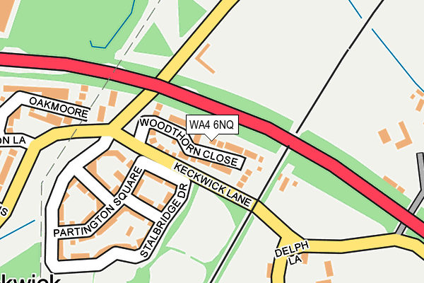 WA4 6NQ map - OS OpenMap – Local (Ordnance Survey)