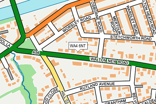 WA4 6NT map - OS OpenMap – Local (Ordnance Survey)