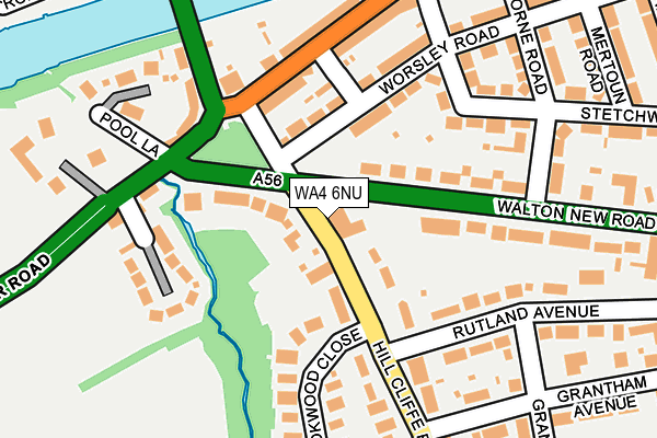 WA4 6NU map - OS OpenMap – Local (Ordnance Survey)