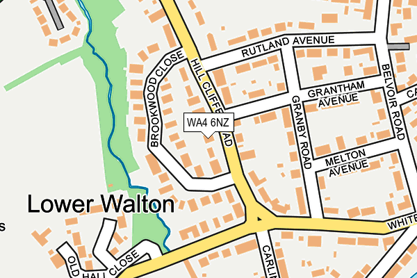 WA4 6NZ map - OS OpenMap – Local (Ordnance Survey)