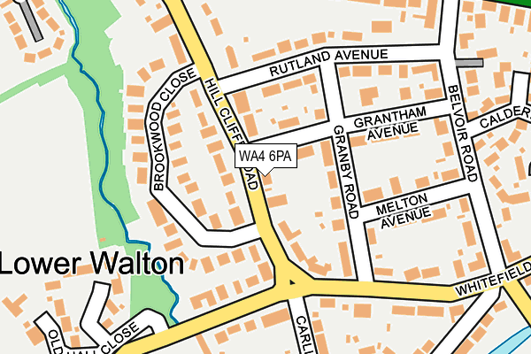 WA4 6PA map - OS OpenMap – Local (Ordnance Survey)