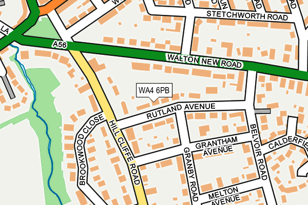 WA4 6PB map - OS OpenMap – Local (Ordnance Survey)