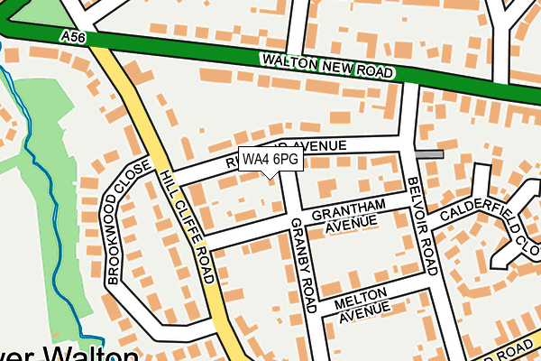 WA4 6PG map - OS OpenMap – Local (Ordnance Survey)