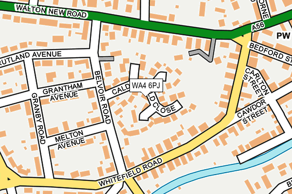 WA4 6PJ map - OS OpenMap – Local (Ordnance Survey)