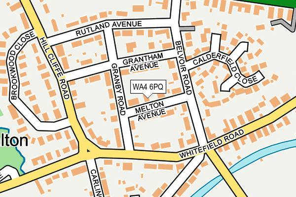 WA4 6PQ map - OS OpenMap – Local (Ordnance Survey)