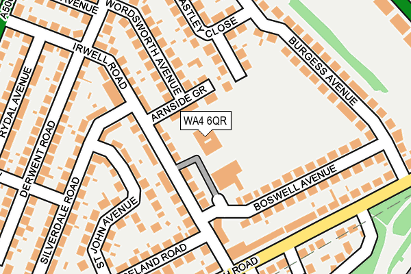 WA4 6QR map - OS OpenMap – Local (Ordnance Survey)