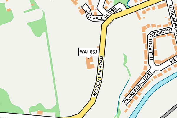 WA4 6SJ map - OS OpenMap – Local (Ordnance Survey)