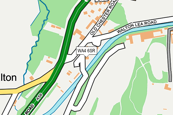WA4 6SR map - OS OpenMap – Local (Ordnance Survey)