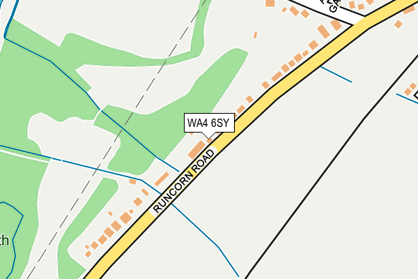 WA4 6SY map - OS OpenMap – Local (Ordnance Survey)