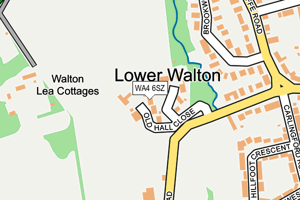 WA4 6SZ map - OS OpenMap – Local (Ordnance Survey)