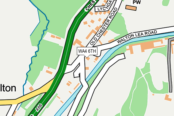 WA4 6TH map - OS OpenMap – Local (Ordnance Survey)