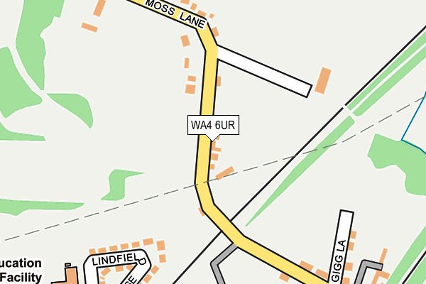 WA4 6UR map - OS OpenMap – Local (Ordnance Survey)