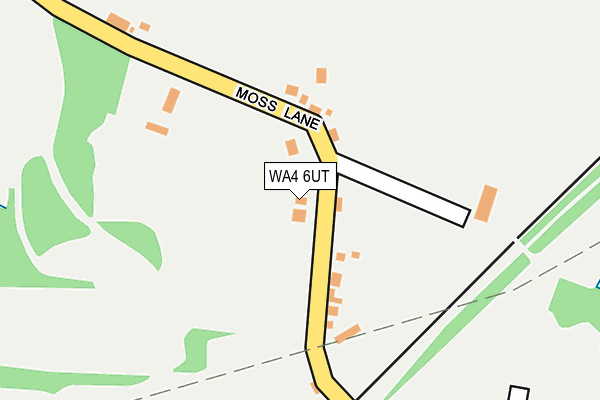 WA4 6UT map - OS OpenMap – Local (Ordnance Survey)