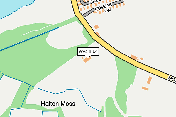 WA4 6UZ map - OS OpenMap – Local (Ordnance Survey)