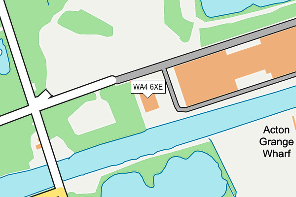 WA4 6XE map - OS OpenMap – Local (Ordnance Survey)