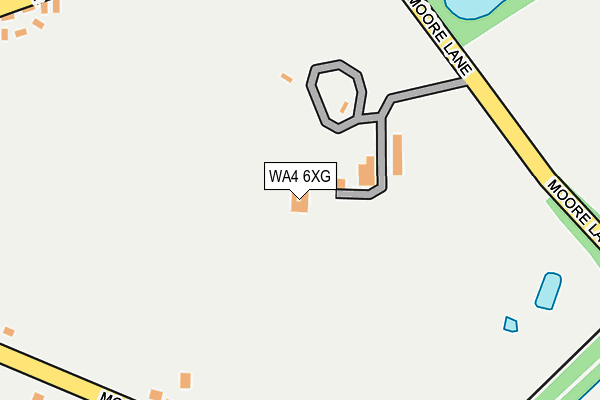 WA4 6XG map - OS OpenMap – Local (Ordnance Survey)