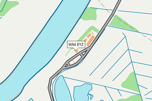 WA4 6YZ map - OS OpenMap – Local (Ordnance Survey)