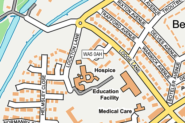 WA5 0AH map - OS OpenMap – Local (Ordnance Survey)