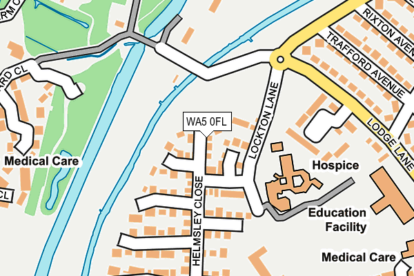 WA5 0FL map - OS OpenMap – Local (Ordnance Survey)
