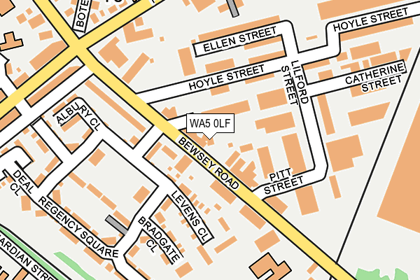WA5 0LF map - OS OpenMap – Local (Ordnance Survey)