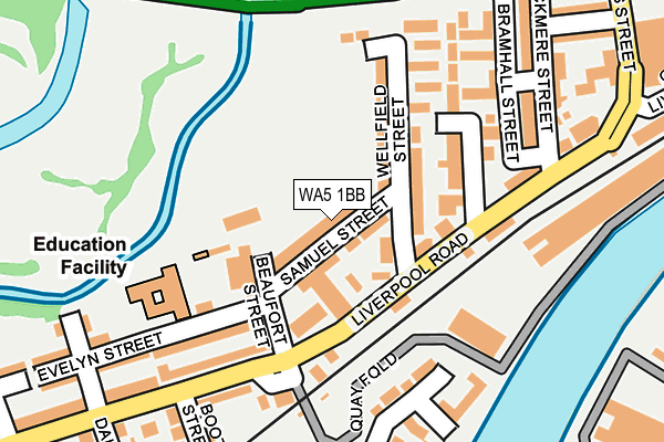 WA5 1BB map - OS OpenMap – Local (Ordnance Survey)