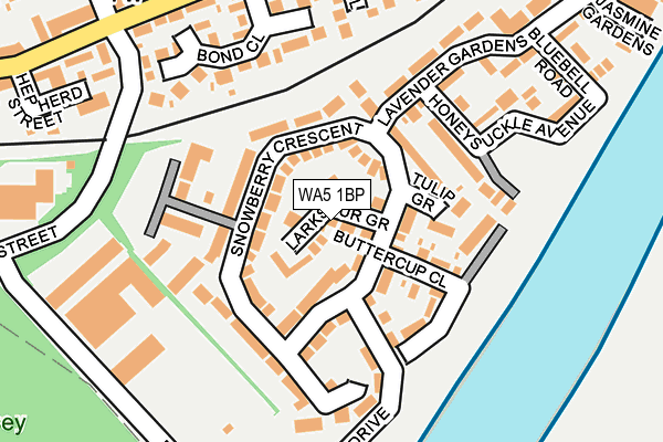 WA5 1BP map - OS OpenMap – Local (Ordnance Survey)