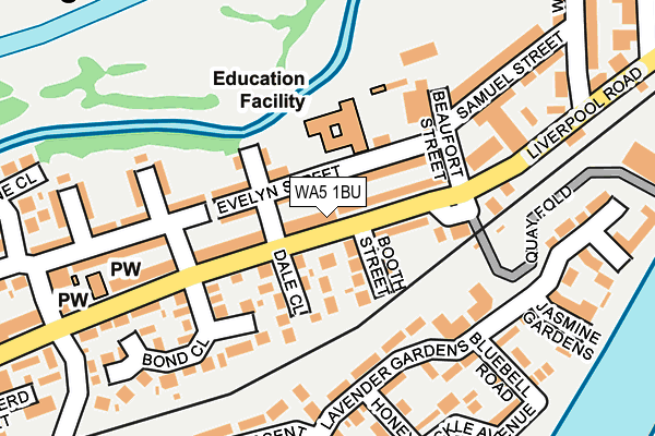 WA5 1BU map - OS OpenMap – Local (Ordnance Survey)