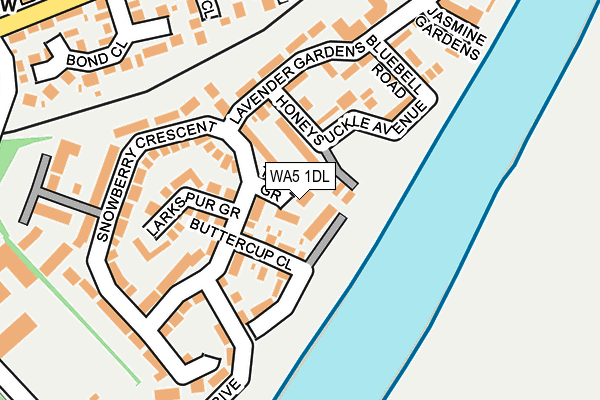 WA5 1DL map - OS OpenMap – Local (Ordnance Survey)