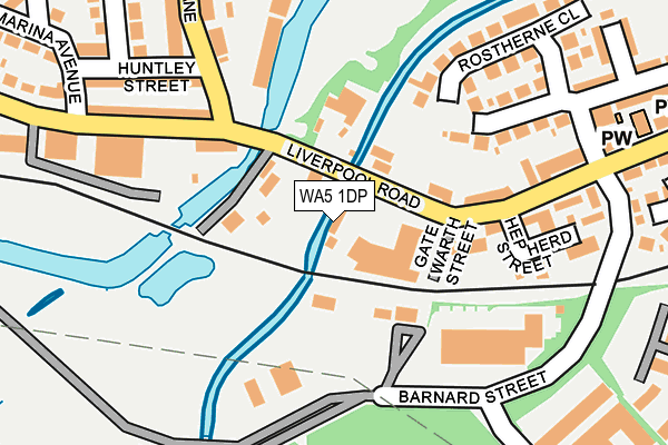 WA5 1DP map - OS OpenMap – Local (Ordnance Survey)