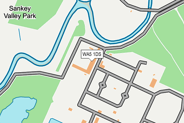 WA5 1DS map - OS OpenMap – Local (Ordnance Survey)