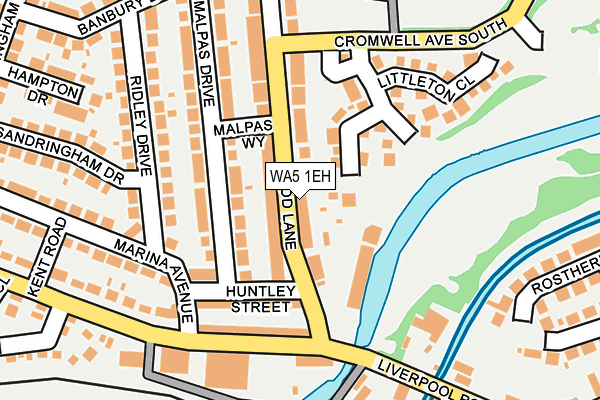 WA5 1EH map - OS OpenMap – Local (Ordnance Survey)