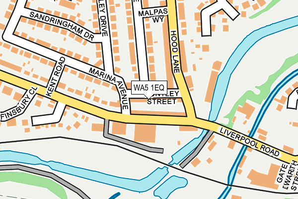 WA5 1EQ map - OS OpenMap – Local (Ordnance Survey)