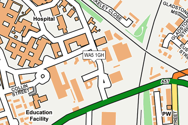 WA5 1GH map - OS OpenMap – Local (Ordnance Survey)