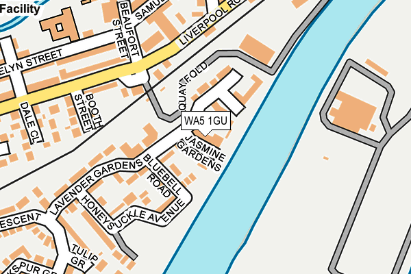 WA5 1GU map - OS OpenMap – Local (Ordnance Survey)