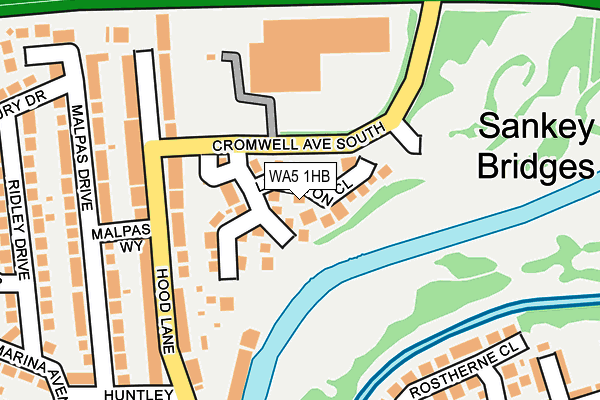 WA5 1HB map - OS OpenMap – Local (Ordnance Survey)