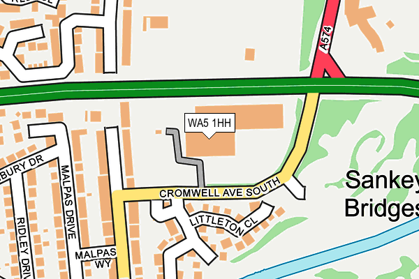 WA5 1HH map - OS OpenMap – Local (Ordnance Survey)
