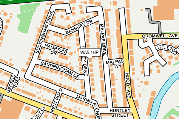 WA5 1HP map - OS OpenMap – Local (Ordnance Survey)